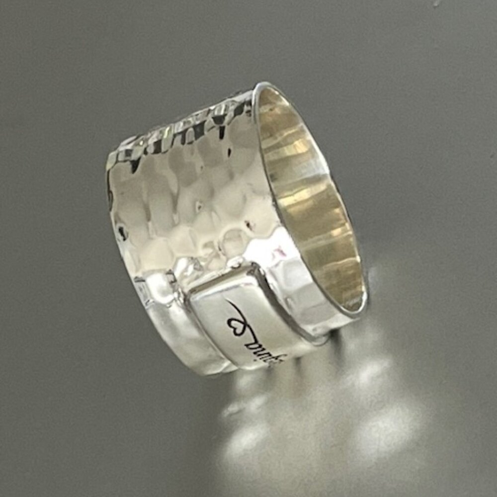 SS WIDE BAND RING SZ. 10 NWOT - Picture 3 of 6